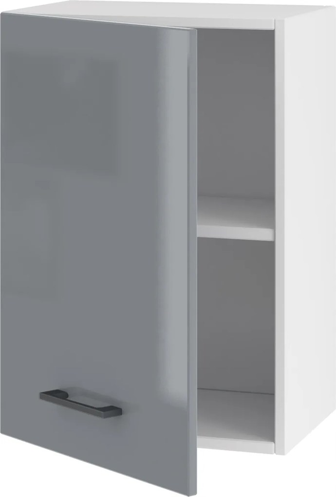 Konyhaszekrény Függő Felső Szürke Akril Fényes Szett 40 CM