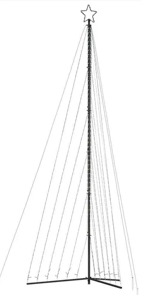 színes LED karácsonyfa 789 LED 476 cm