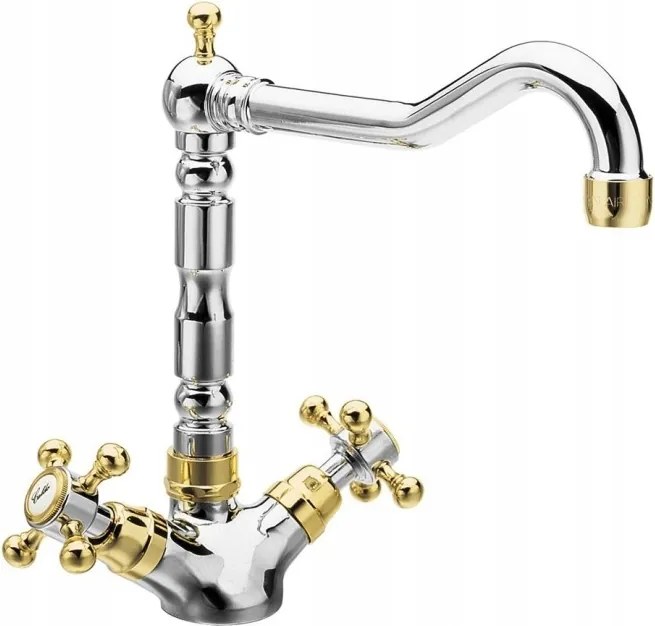 Sapho Antea konyhai csaptelep retro kifolyócsővel króm