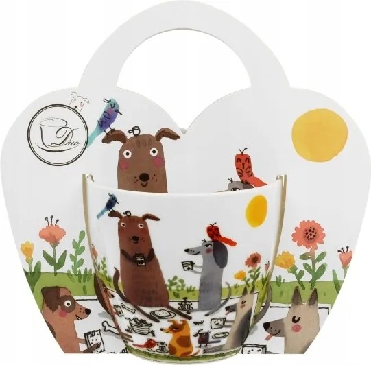Porcelán bögre 460 ml Kutya Piknik