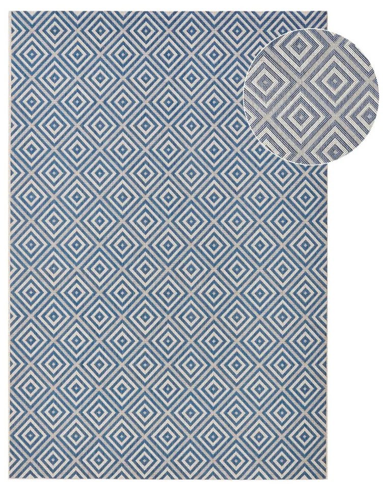Karo kék kültéri szőnyeg, 160 x 230 cm - NORTHRUGS