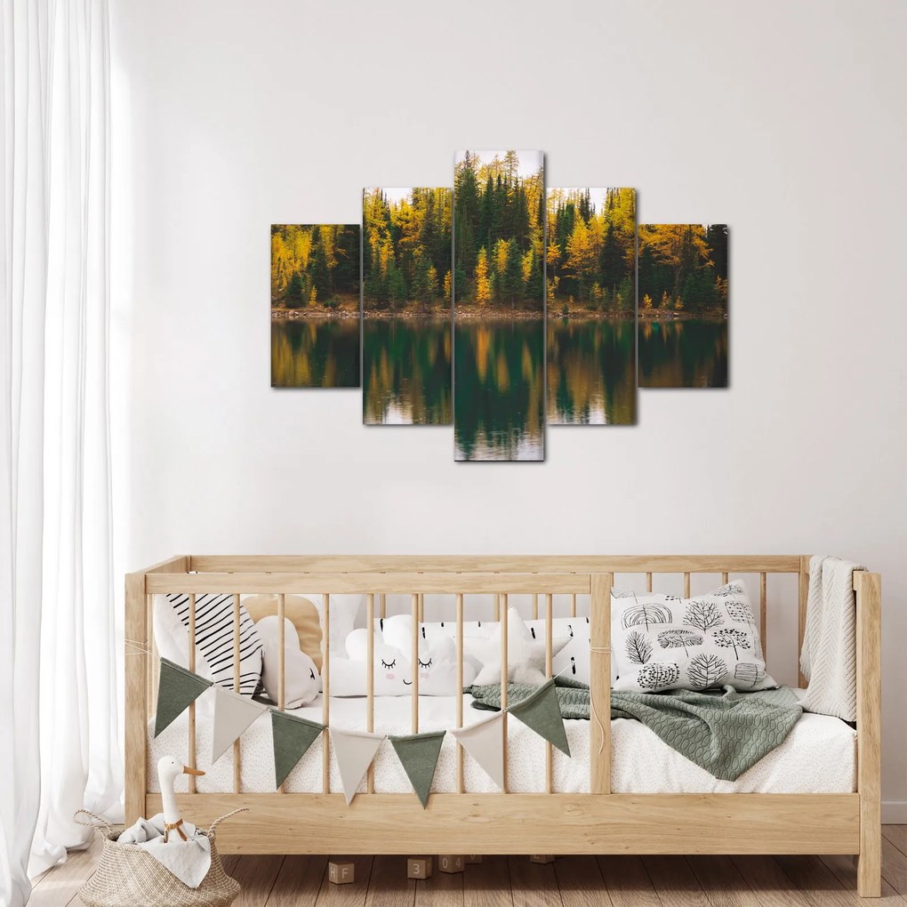 Erdei tó képe (150x105 cm)