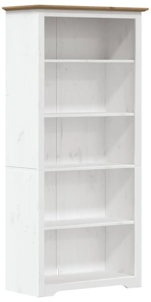 BODO barna tömör fenyőfa könyvszekrény 82 x 40 x 173 cm