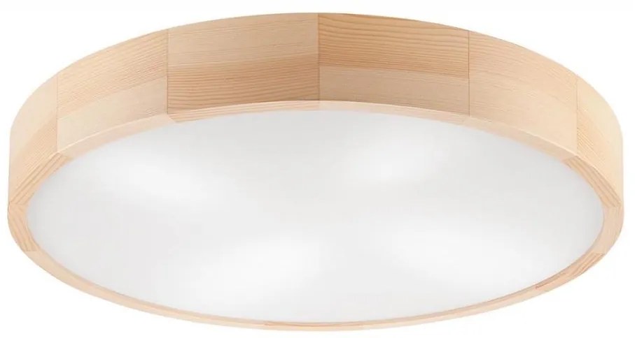 Mennyezeti lámpa NATURAL 4xE27/60W/230V ø 57,5 cm fenyő