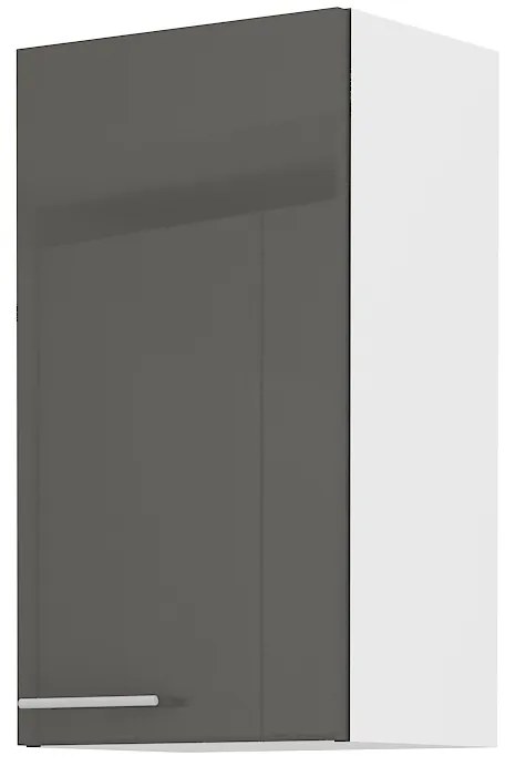 Felső szekrény Lavera 40 G 72 1F (fehér + fényes szürke). 1032420