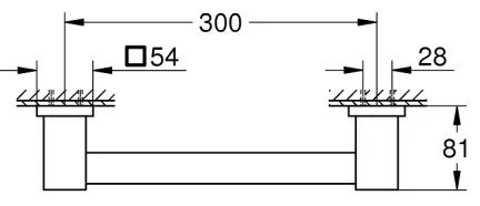 GROHE 41094000 - Kádfogantyú 354 mm fényes króm
