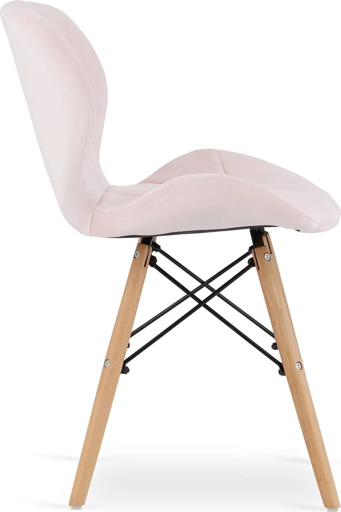 LAGO VELVET rózsaszín szék
