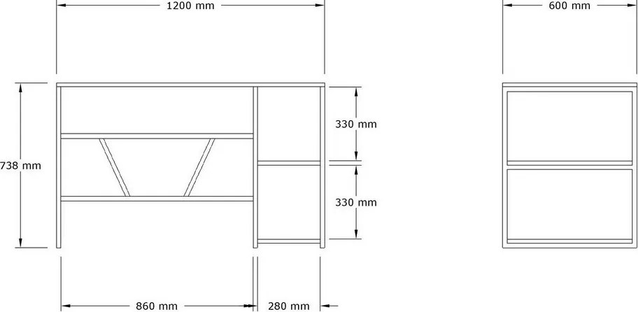 Caste Sapphire Oak íróasztal