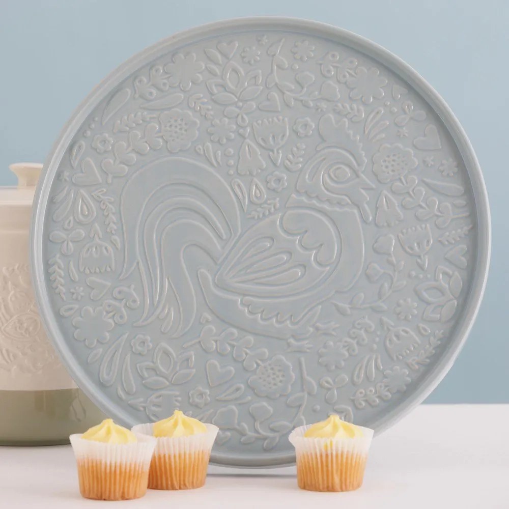 Szürkéskék szervírozó kerámia tányér ø 30 cm Home to Roost – Mason Cash