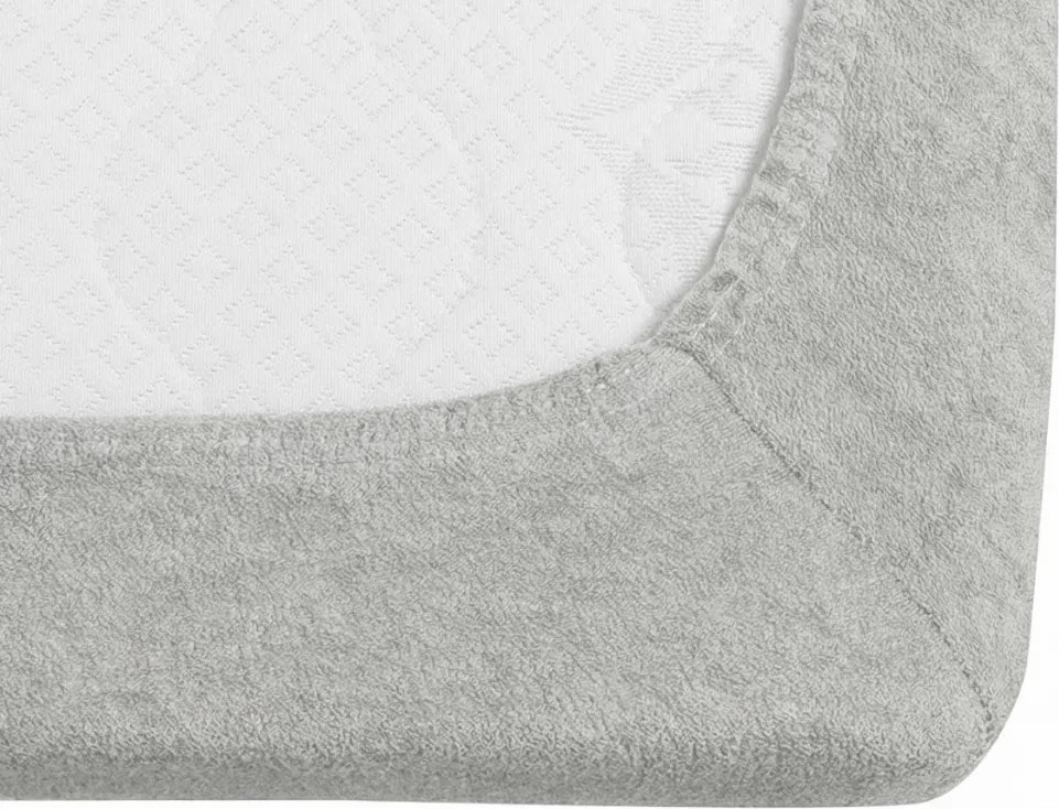 Frottír világosszürke lepedő EXCLUSIVE 180x200 cm
