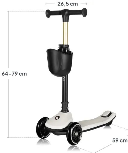 Lionelo - Gyermekroller MEY 3xAAA homokszínű