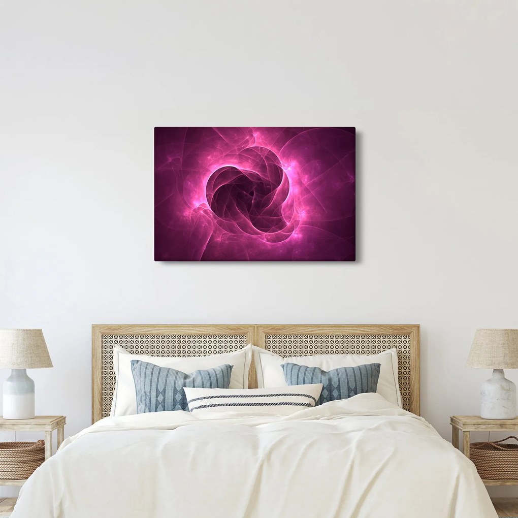 Modern rózsaszín absztrakció képe (90x60 cm)