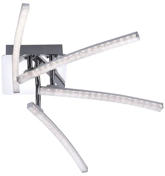 Leuchten Direkt 11291-17 - LED Felületre szerelhető csillár SIMON 4xLED/3W/230V fényes króm