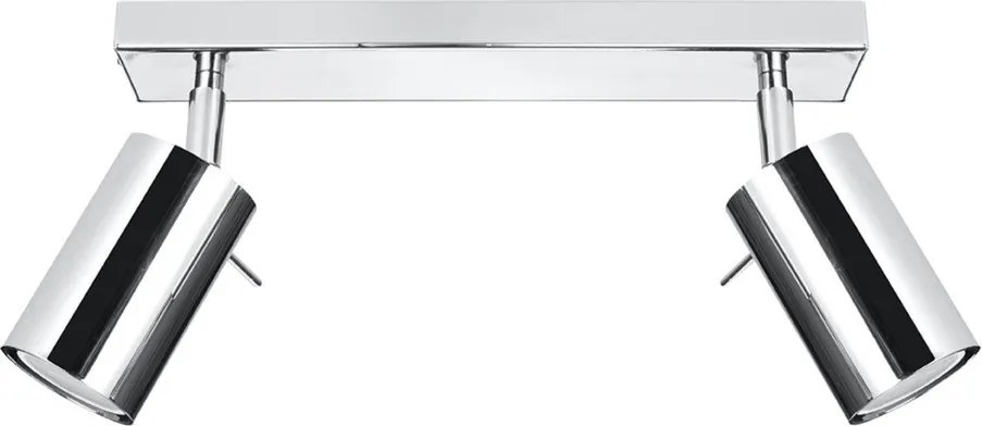 Ezüstszínű fém spotlámpa 6x30 cm Etna – Sollux