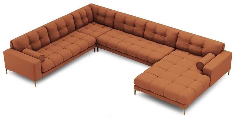 Téglavörös sarokkanapé (bal oldali) Bali – Cosmopolitan Design