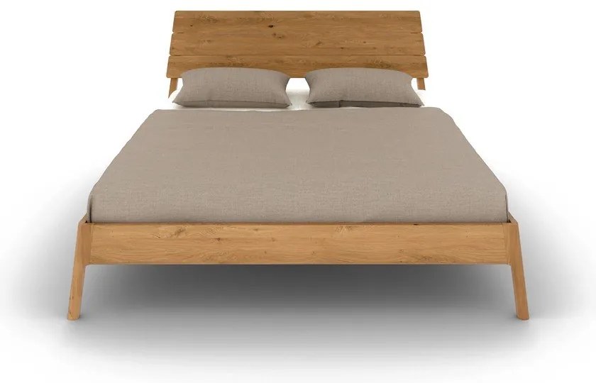 Natúr színű tölgyfa franciaágy 140x200 cm Twig – The Beds
