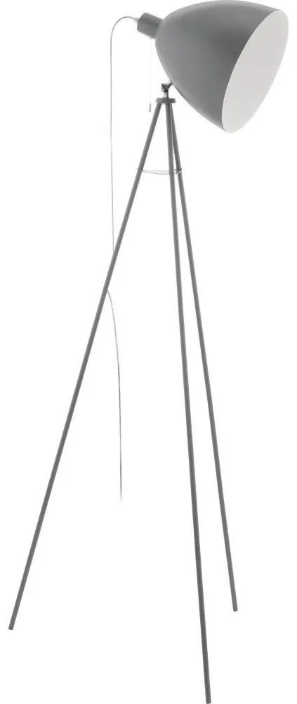 Eglo 33095 - Állólámpa DUNDEE 1xE27/60W/230V szürke