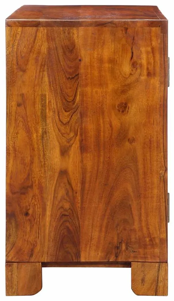 tömörfa akácfa többszínű komód 90x35x60