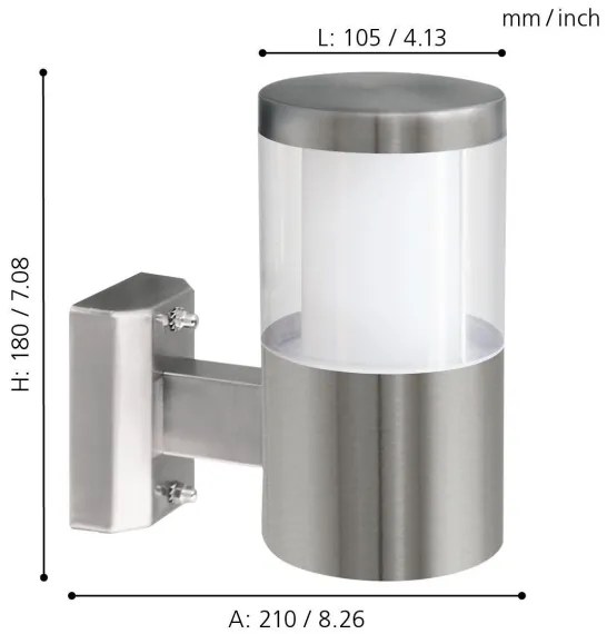 Eglo 94277 - BASALGO 1 kültéri LED lámpa 1xLED/3,7W/230V IP44