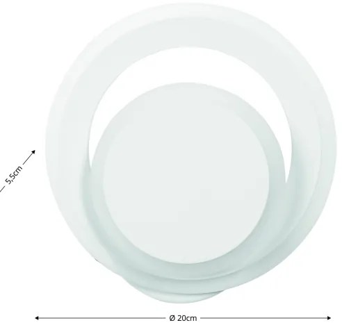 Brilagi - MODERN MINI LED fali lámpa 22W 230V 3000/4000/6000K