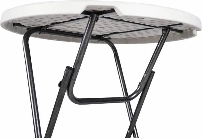 GARTHEN Parti asztal összecsukható BISTRO Fehér 80 x 110 cm