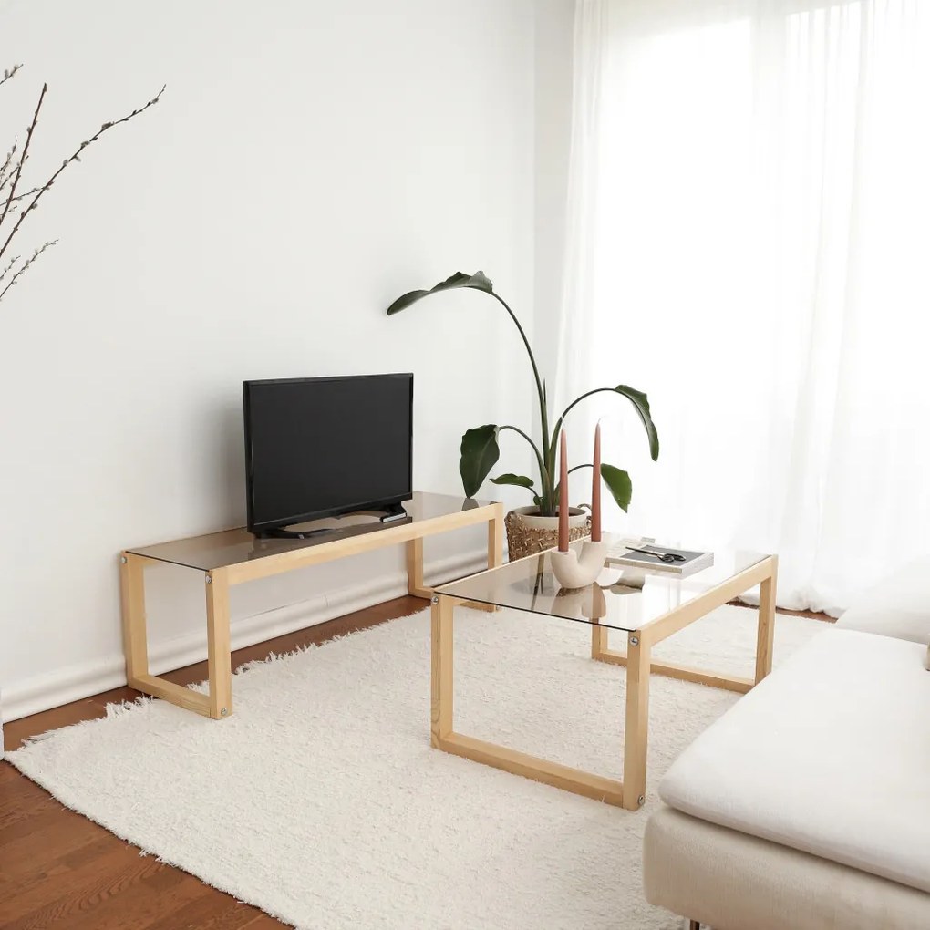 Via TV-állvány, natúr, 130 cm