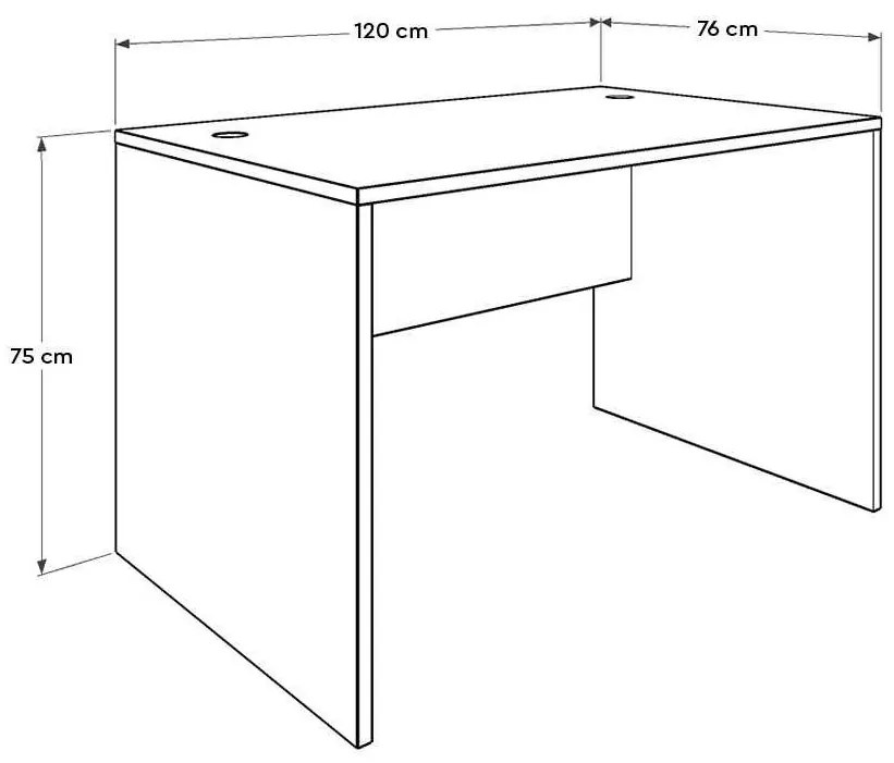 PC asztal Calliope 4 (fehér) . 1109394