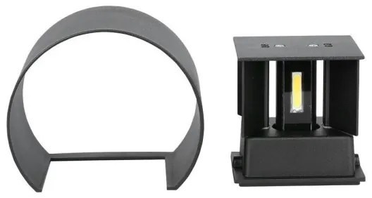 LED Kültéri fali lámpa LED/6W/230V 3000K IP65 fekete