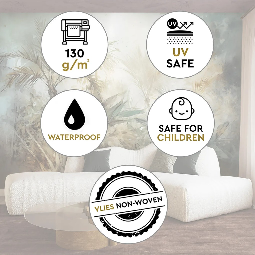 Gario Fotótapéta Növények az esőerdőben Anyag: Vlies, Méret: 250 x 175 cm