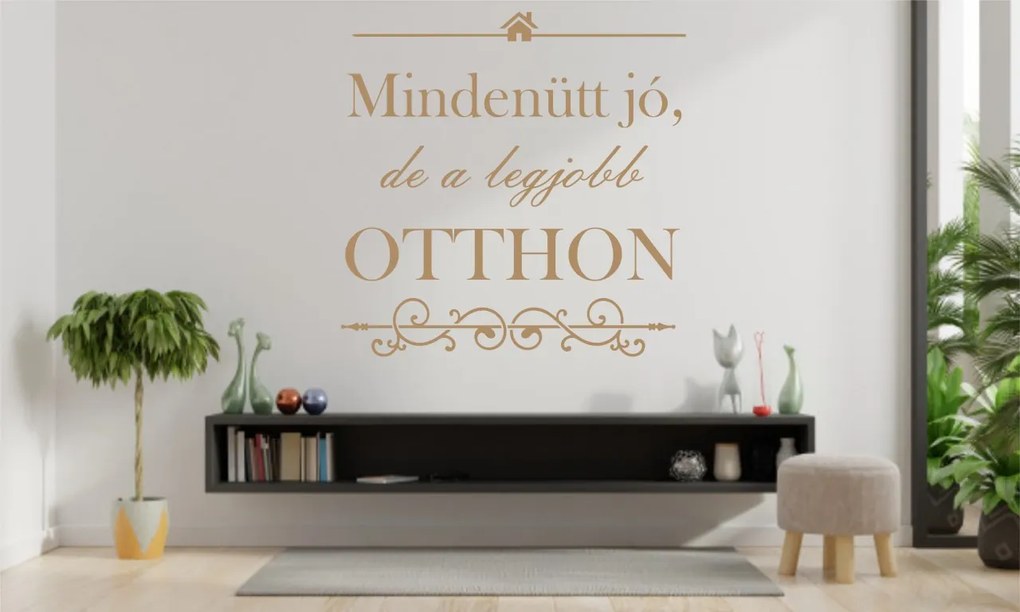 Mindenütt jó, de a legjobb otthon falmatrica