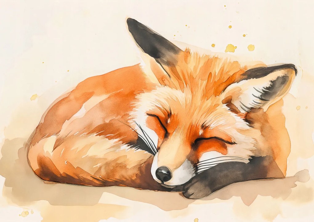 Poszter 59,4x42cm Akvarell idill