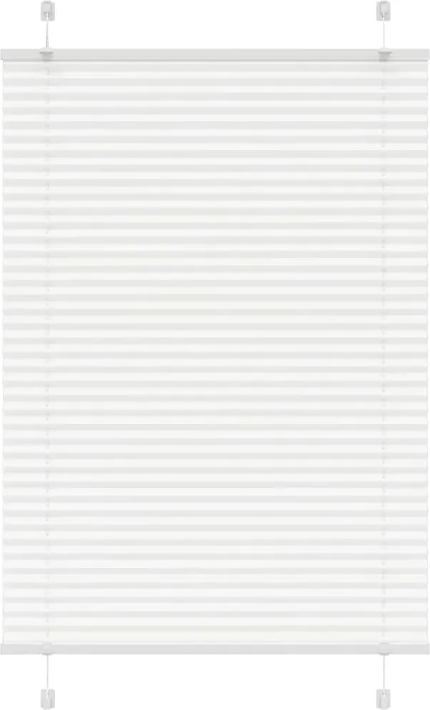 vidaXL pliszírozott redőny Fehér 100x100 cm szövetszélesség 99,4cm