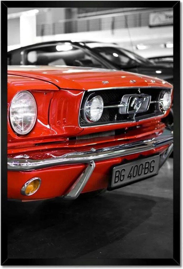 Poszterek keretben 40x60 Piros Mustang