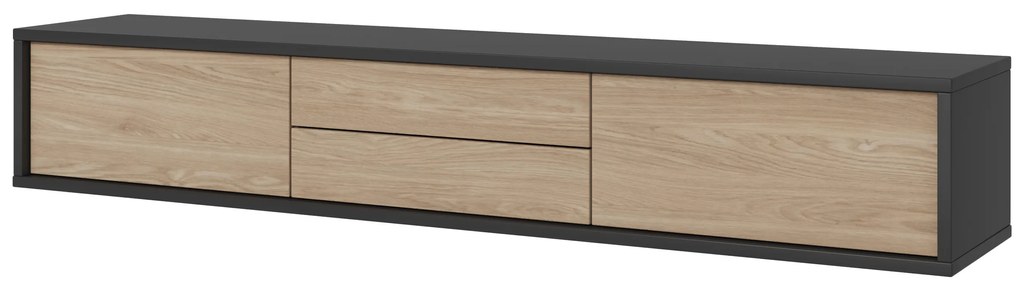 TV asztal Fiora 39 (antracit + olajozott tölgy). 1066465