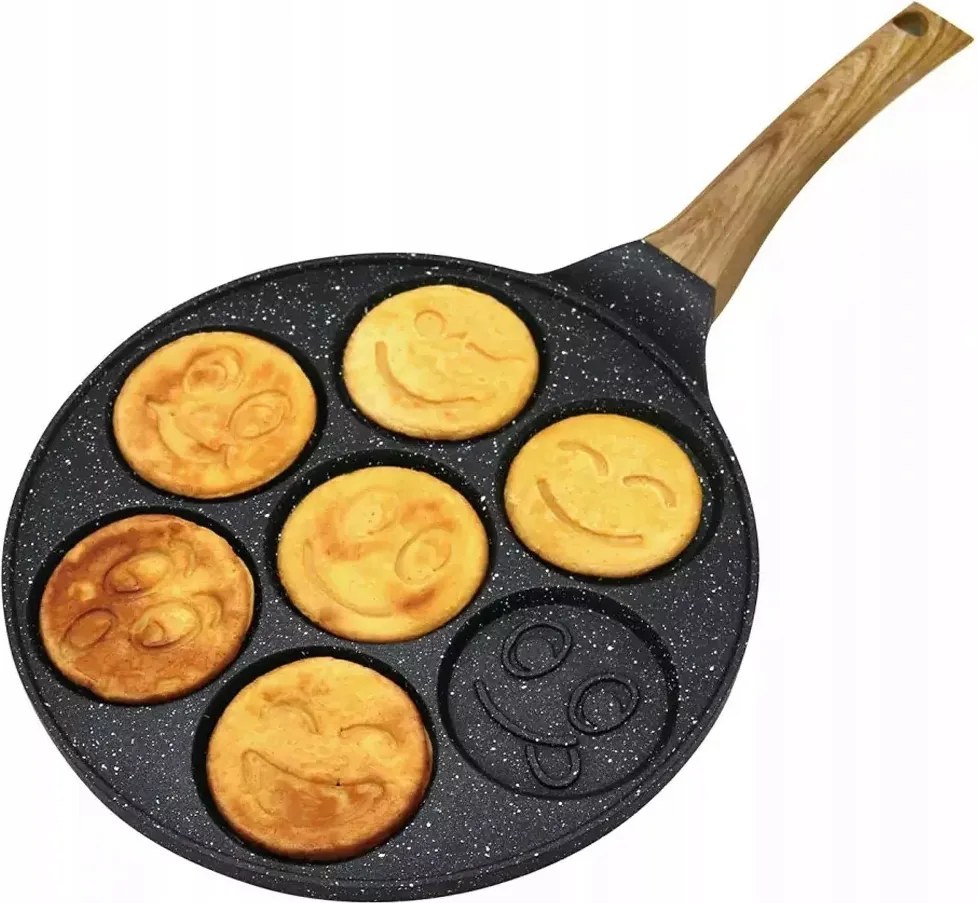 Palacsintasütő 26 cm fekete Krisberg márvány bevonattal ajándékba