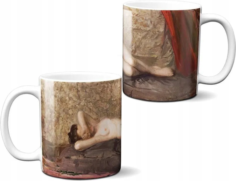 Bögre A fekvő nő aktja Leon Wyczółkowski