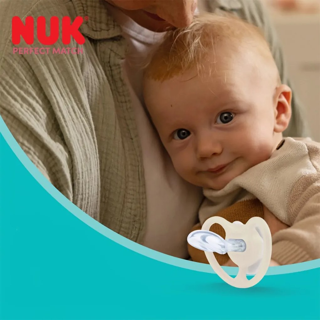 Baba cumi  NUK Perfect Match Air Night FIREFLY/SHEEP 6-18m 2db, vel. 6-18 m