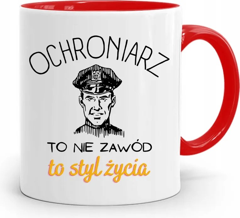 Őrző-védő Piros Ajándék Bögre fényképes nyomattal