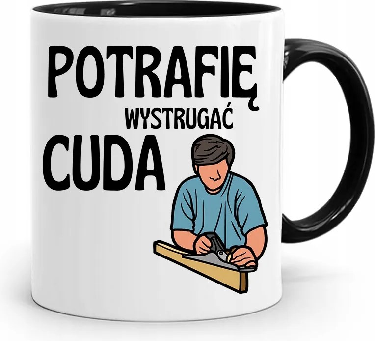 Fekete Asztalos Bögre Csodákat Tudok Gyalázni fényképes nyomtatással