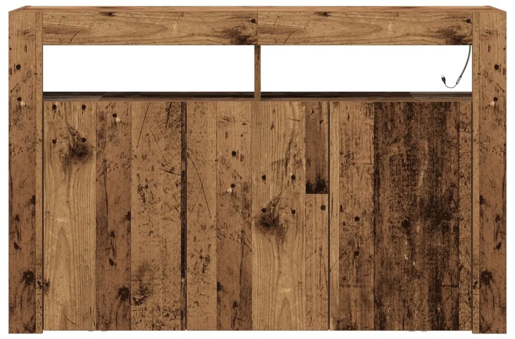 Tálaló Régi fa Mérnöki fa 116 x 30 x 75 cm Tálaló