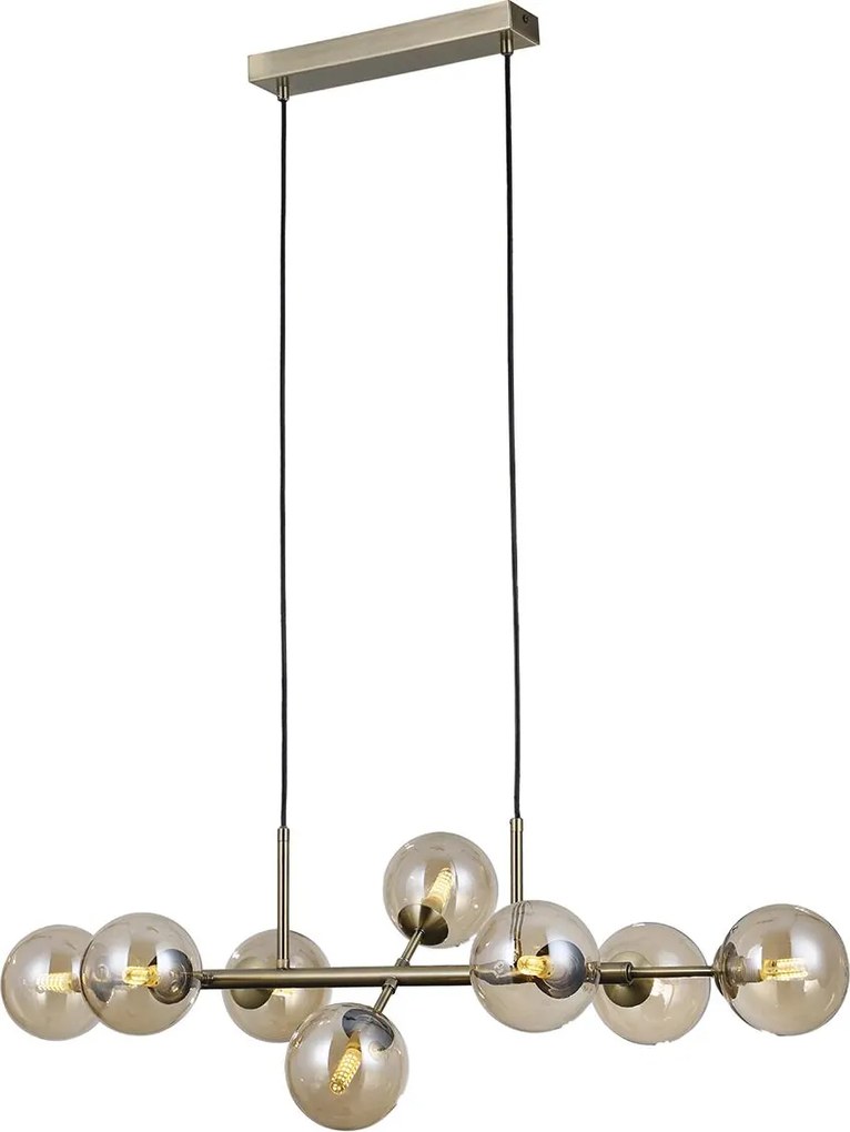 Italux modern függeszték erimida antik bronz borostyán itxpnd-2244-8a-ab