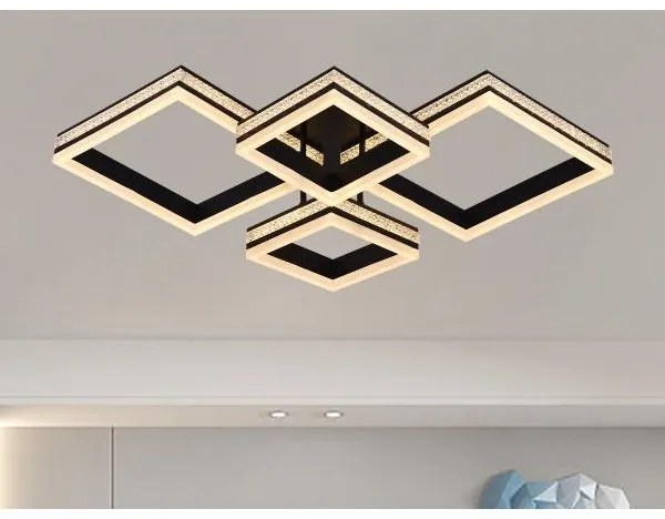 LED fényerőszabályozható, felületre szerelhető csillár LED/175W/230V 3000-6500K + távirányító