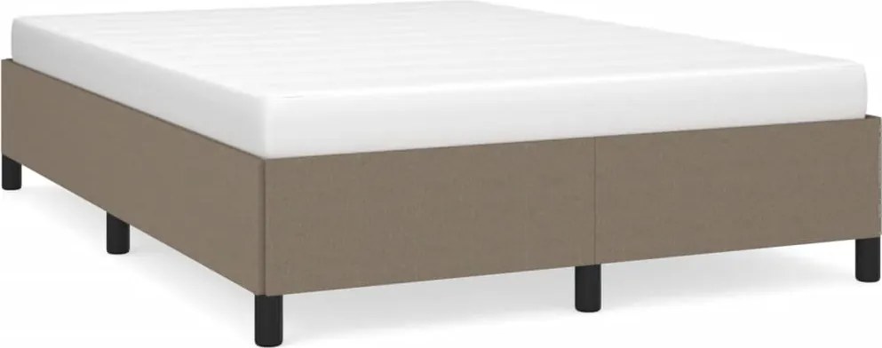vidaXL tópszínű szövet ágykeret matrac nélkül 140 x 200 cm