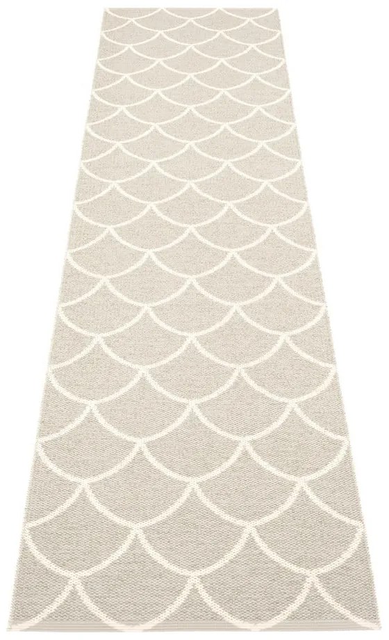 Krémszínű kültéri-beltéri futószőnyeg 70x300 cm Kotte Linen – Pappelina