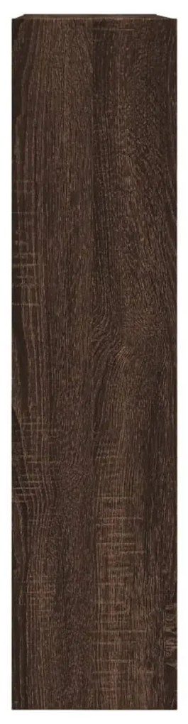 barna tölgyszínű szerelt fa cipőszekrény 80 x 21 x 87,5 cm