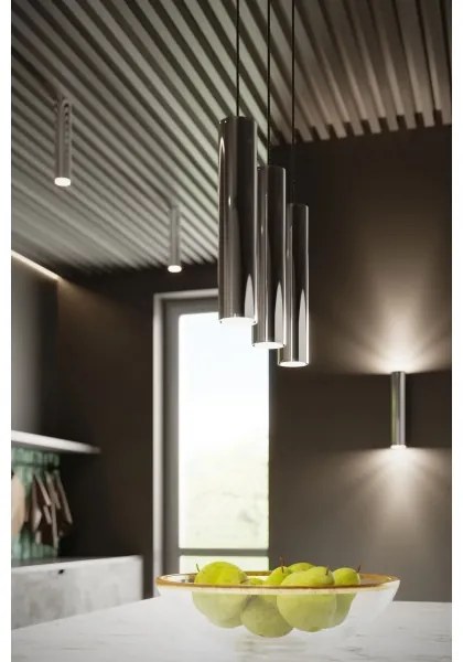 Sollux SL.1204 - Csillár zsinóron LAGOS 1xGU10/10W/230V króm