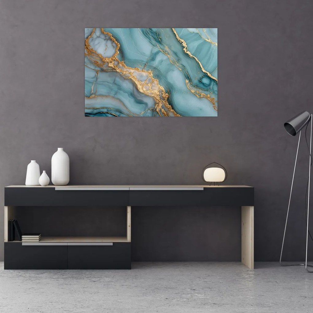 Kép - Türkiz márvány (90x60 cm)