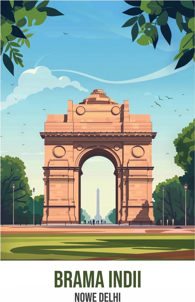 Poszter 67,5x100cm India kapuja