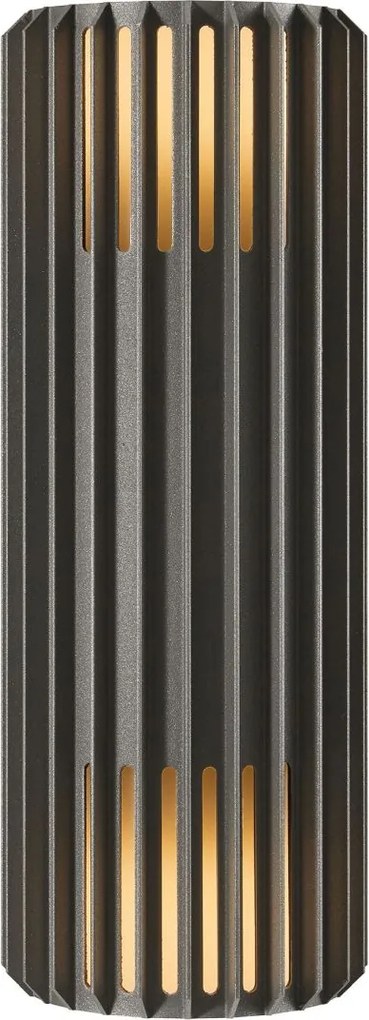 Nordlux modern skandináv kültéri fali lámpa aludra antracit nor2418121250 IP54