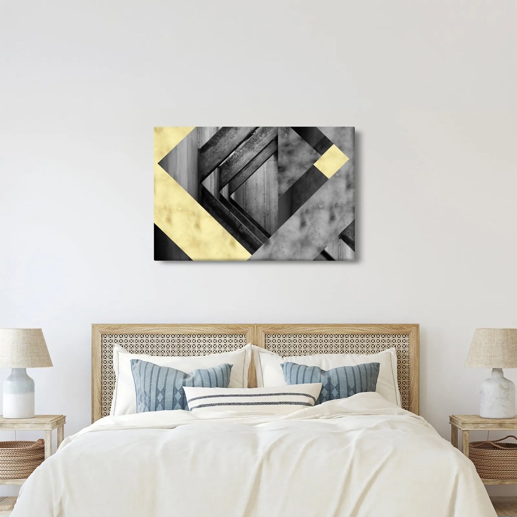 Kép - Texturált formák (90x60 cm)
